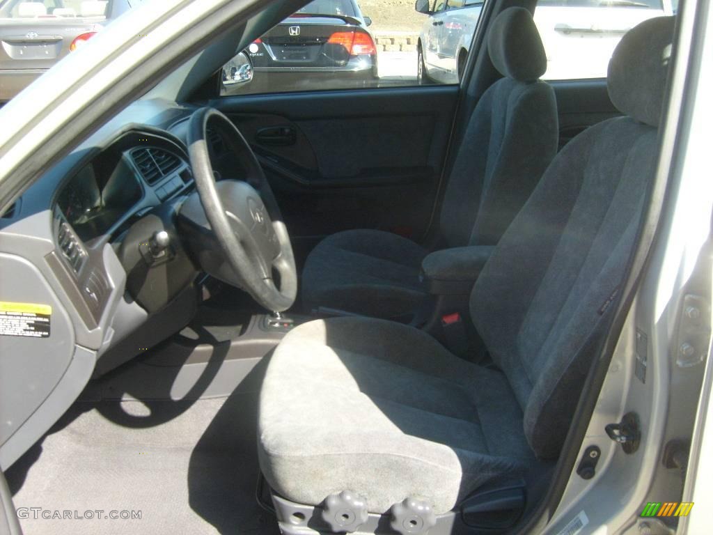 2002 Elantra GLS Sedan - Silver Pewter / Gray photo #11