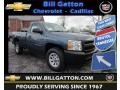 2013 Blue Granite Metallic Chevrolet Silverado 1500 Work Truck Regular Cab 4x4  photo #1