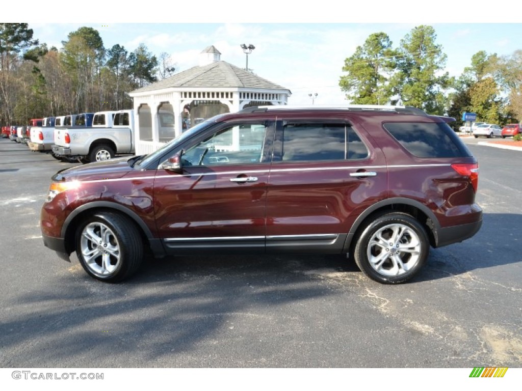 2011 Explorer Limited - Bordeaux Reserve Red Metallic / Medium Light Stone photo #8