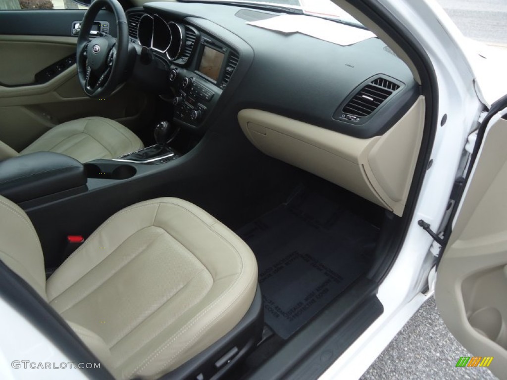 Beige Interior 2011 Kia Optima EX Turbo Photo #76062105