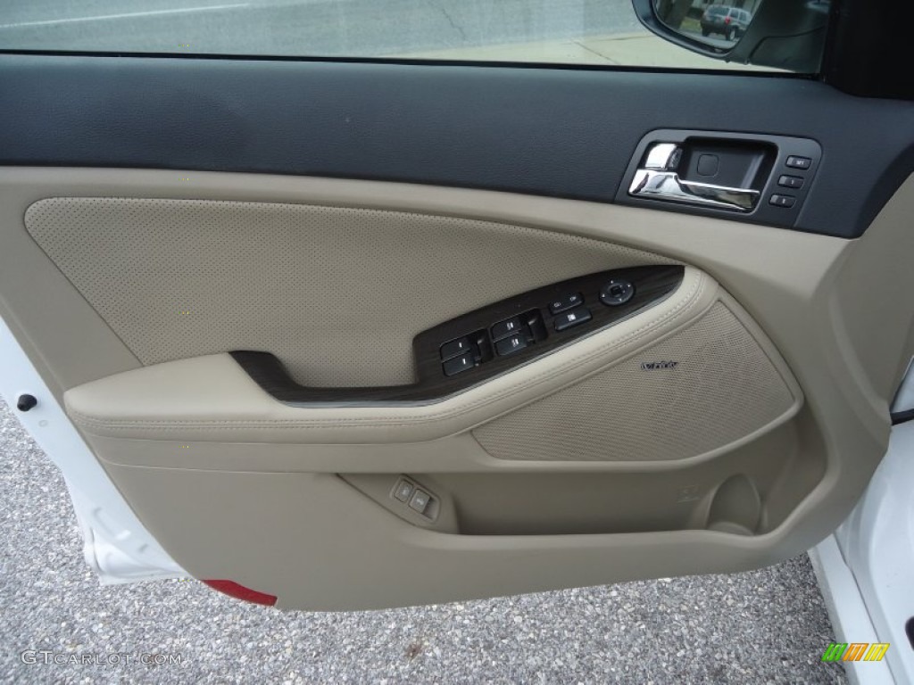 2011 Kia Optima EX Turbo Beige Door Panel Photo #76062408