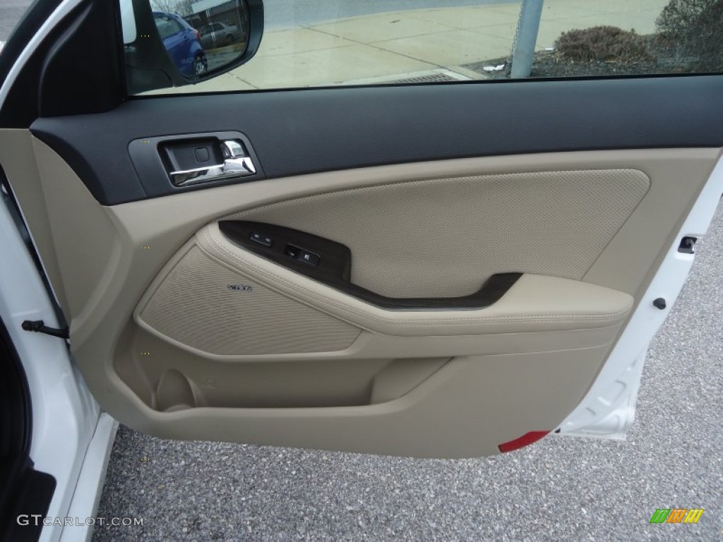 2011 Kia Optima EX Turbo Beige Door Panel Photo #76062443