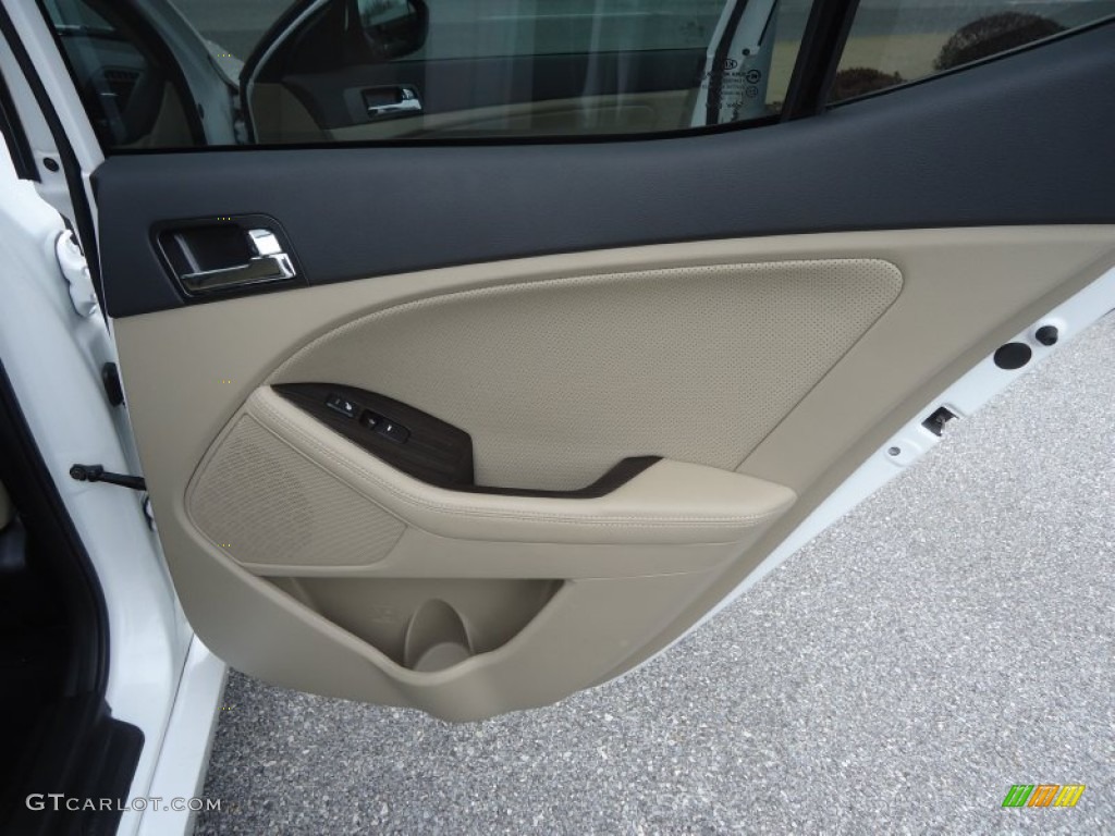 2011 Kia Optima EX Turbo Beige Door Panel Photo #76062459