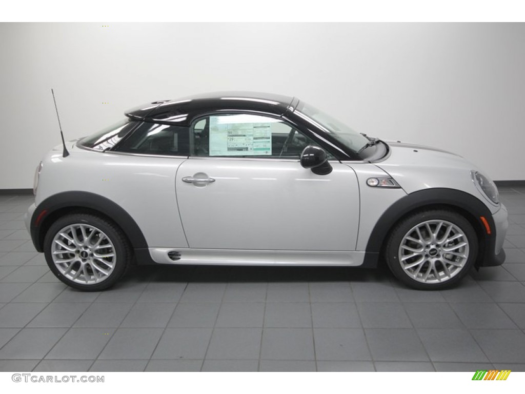 White Silver Metallic 2013 Mini Cooper S Coupe Exterior Photo #76062789