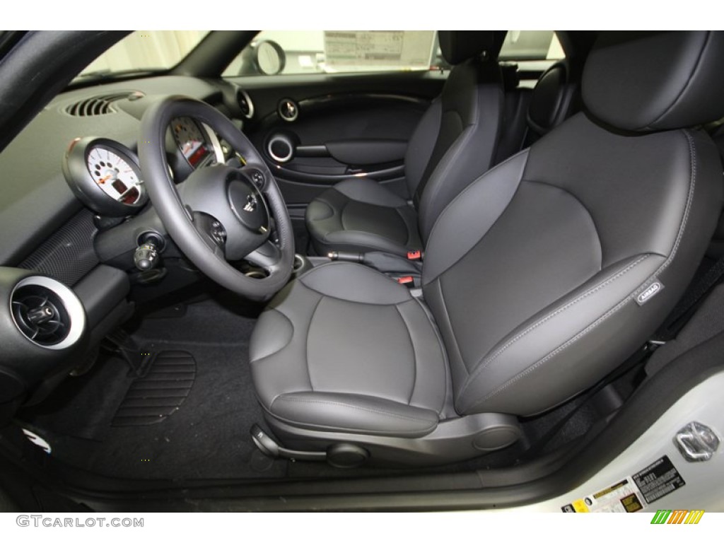 Carbon Black Interior 2013 Mini Cooper S Coupe Photo #76062806
