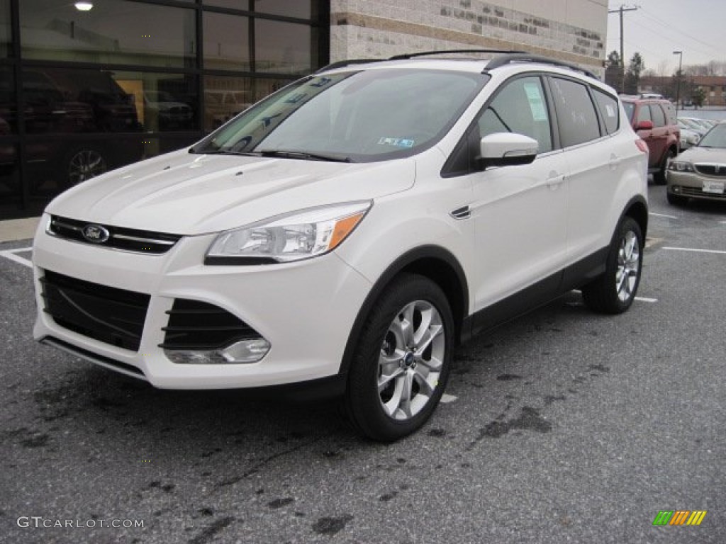 2013 Escape SEL 2.0L EcoBoost 4WD - White Platinum Metallic Tri-Coat / Medium Light Stone photo #2