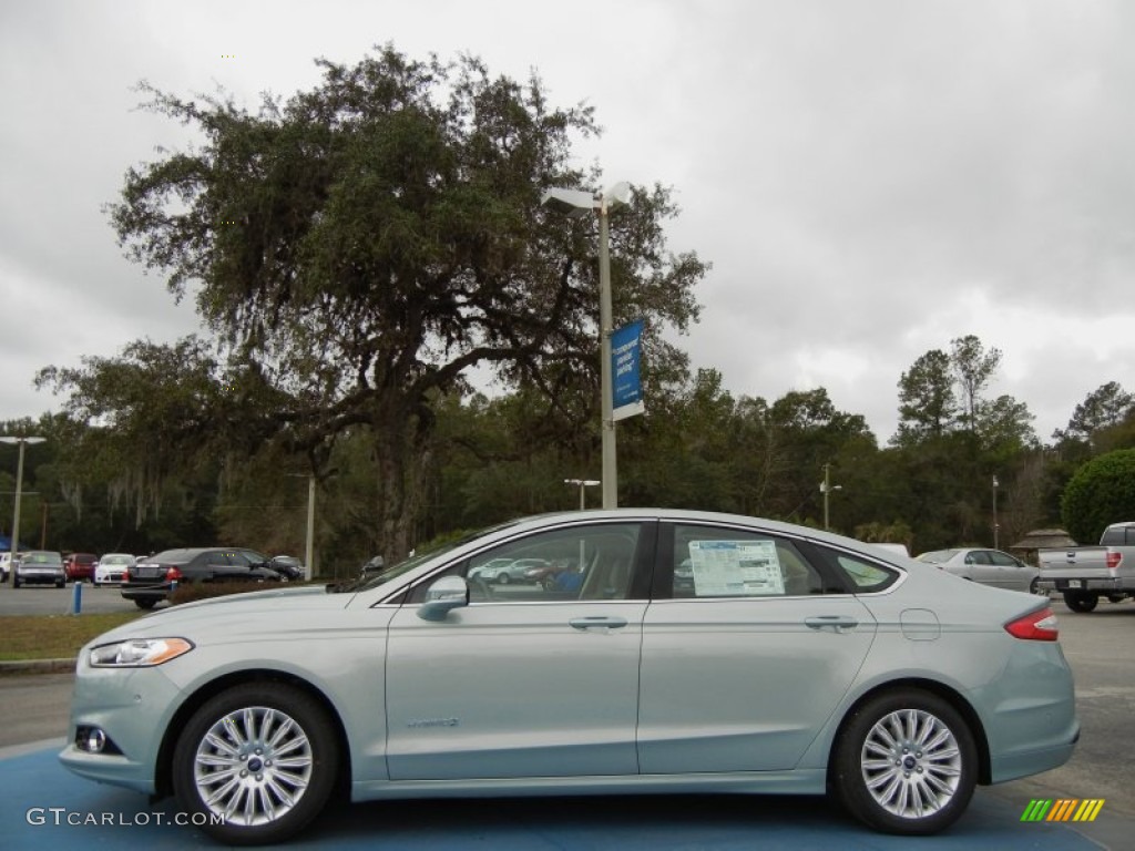 Ice Storm Metallic 2013 Ford Fusion Hybrid SE Exterior Photo #76063992