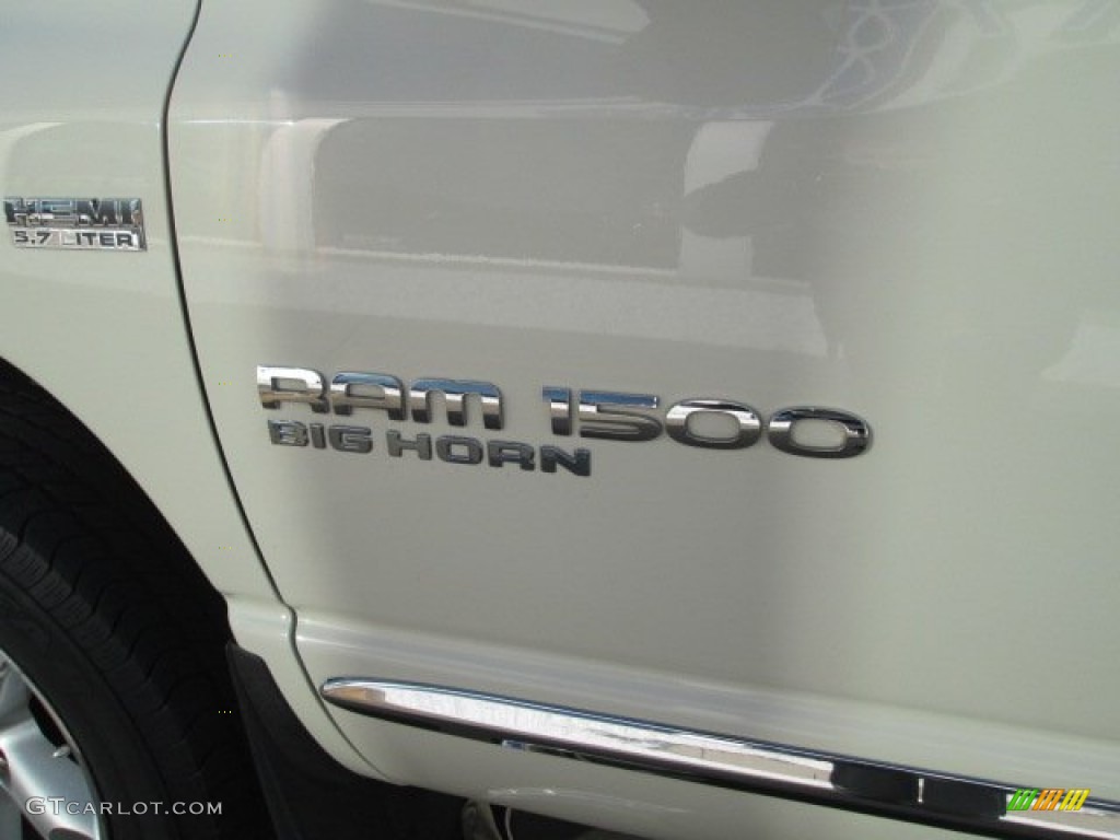2006 Ram 1500 SLT Quad Cab 4x4 - Bright White / Medium Slate Gray photo #18