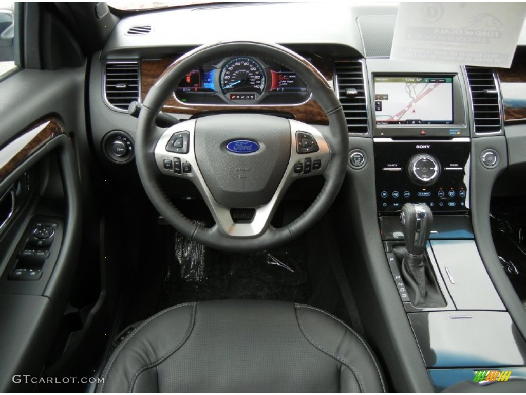 2013 Ford Taurus Limited 2.0 EcoBoost Charcoal Black Dashboard Photo #76064526