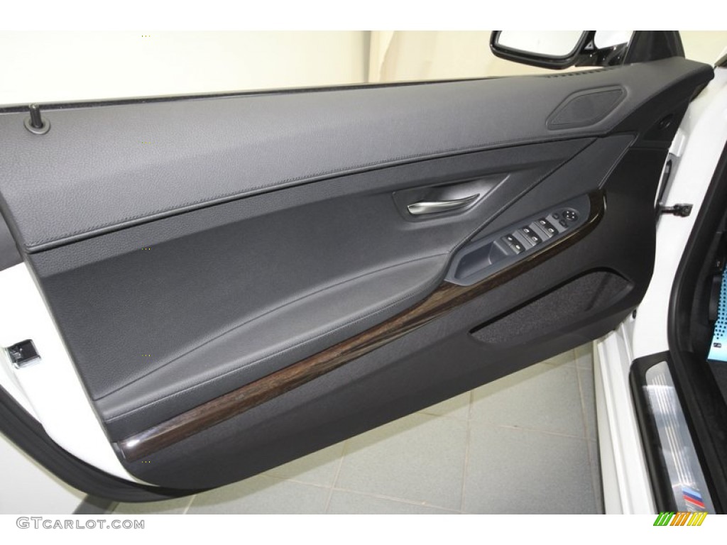 2013 BMW 6 Series 640i Convertible Black Door Panel Photo #76066290