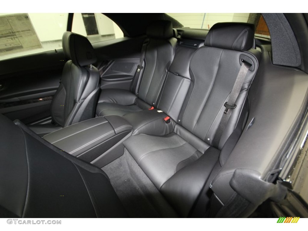 Black Interior 2013 BMW 6 Series 650i Convertible Photo #76066527