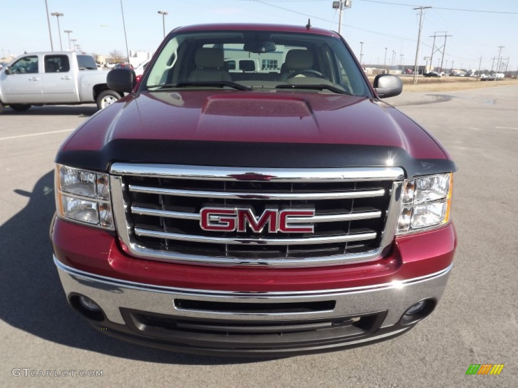 2013 Sierra 1500 SLE Extended Cab - Sonoma Red Metallic / Very Dark Cashmere/Light Cashmere photo #2