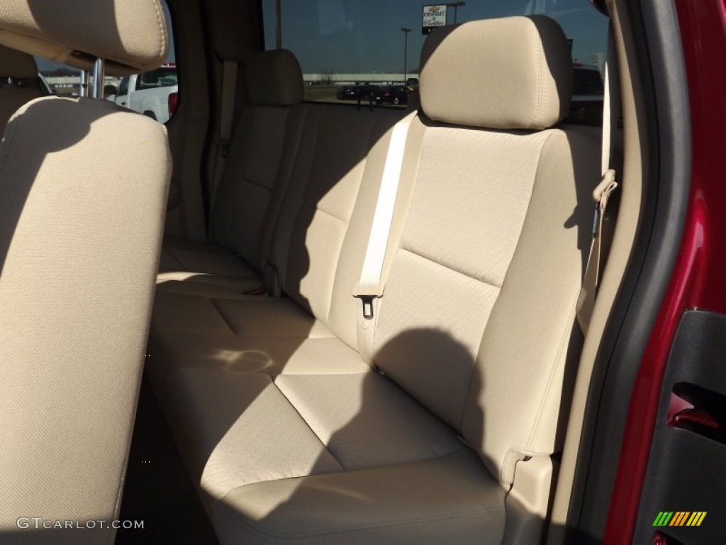 2013 Sierra 1500 SLE Extended Cab - Sonoma Red Metallic / Very Dark Cashmere/Light Cashmere photo #15