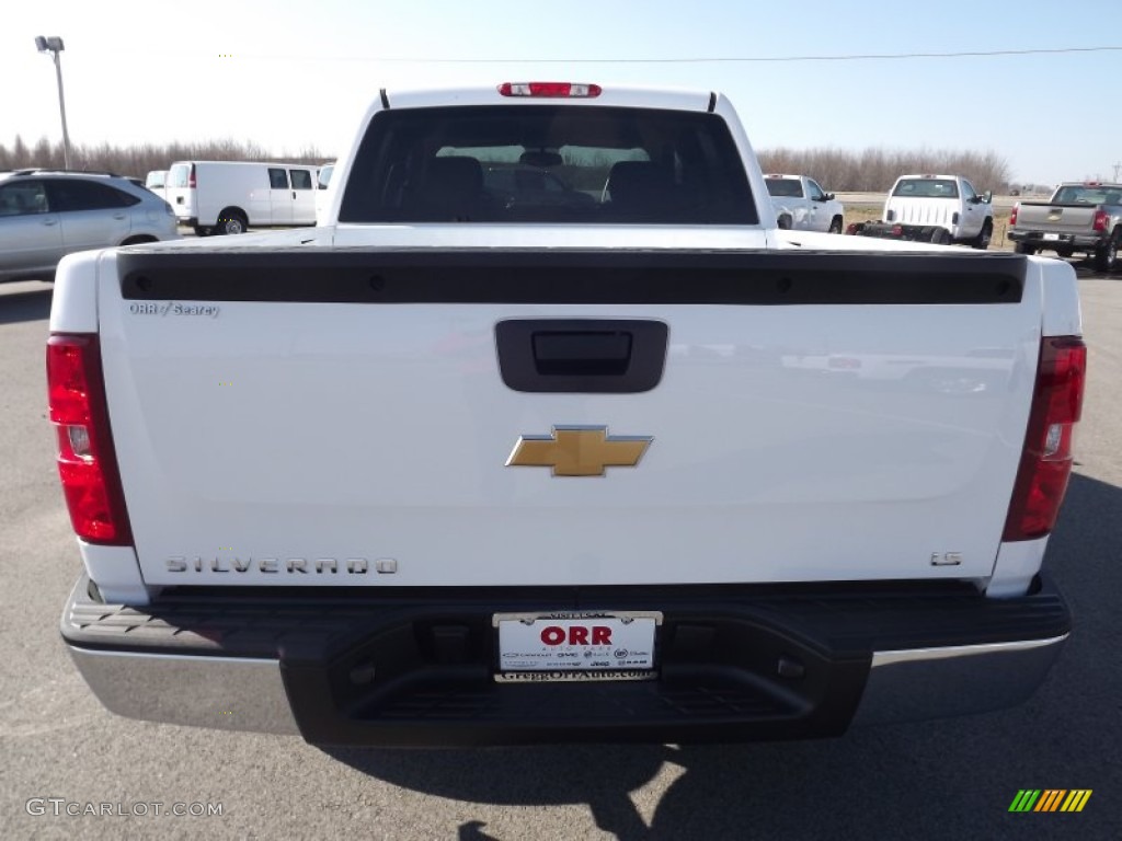 2013 Silverado 1500 LS Crew Cab 4x4 - Summit White / Ebony photo #6