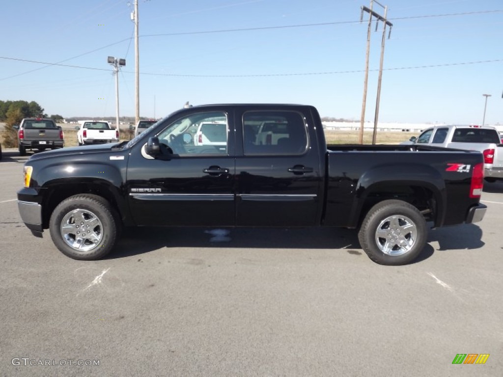2013 Sierra 1500 SLT Crew Cab 4x4 - Onyx Black / Ebony photo #8