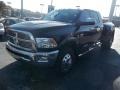 2012 Black Dodge Ram 3500 HD Laramie Mega Cab 4x4 Dually  photo #7