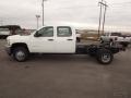 2013 Summit White Chevrolet Silverado 3500HD WT Crew Cab 4x4 Dually Chassis  photo #8