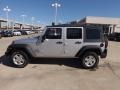 2012 Bright Silver Metallic Jeep Wrangler Unlimited Sport S 4x4  photo #2
