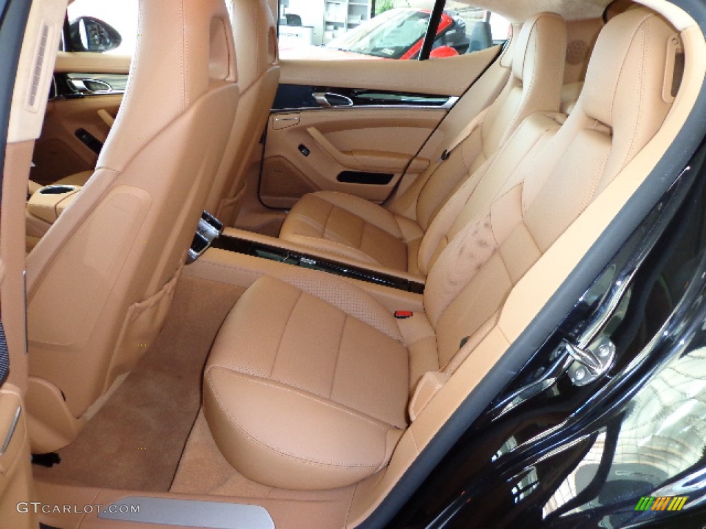 Cognac Natural Leather Interior 2013 Porsche Panamera Turbo Photo #76073011