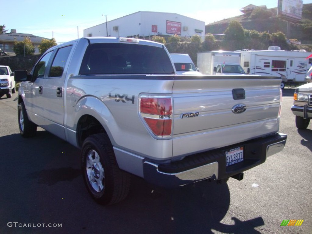 2010 F150 XLT SuperCrew 4x4 - Ingot Silver Metallic / Medium Stone photo #5