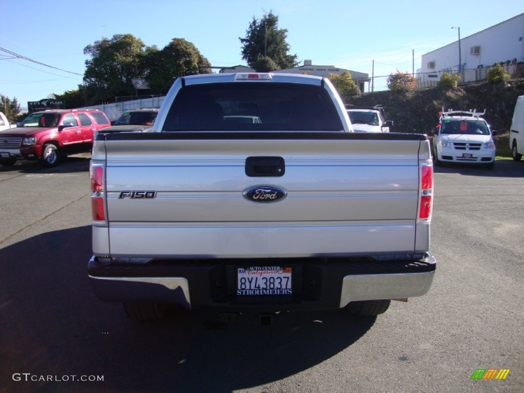 2010 F150 XLT SuperCrew 4x4 - Ingot Silver Metallic / Medium Stone photo #6