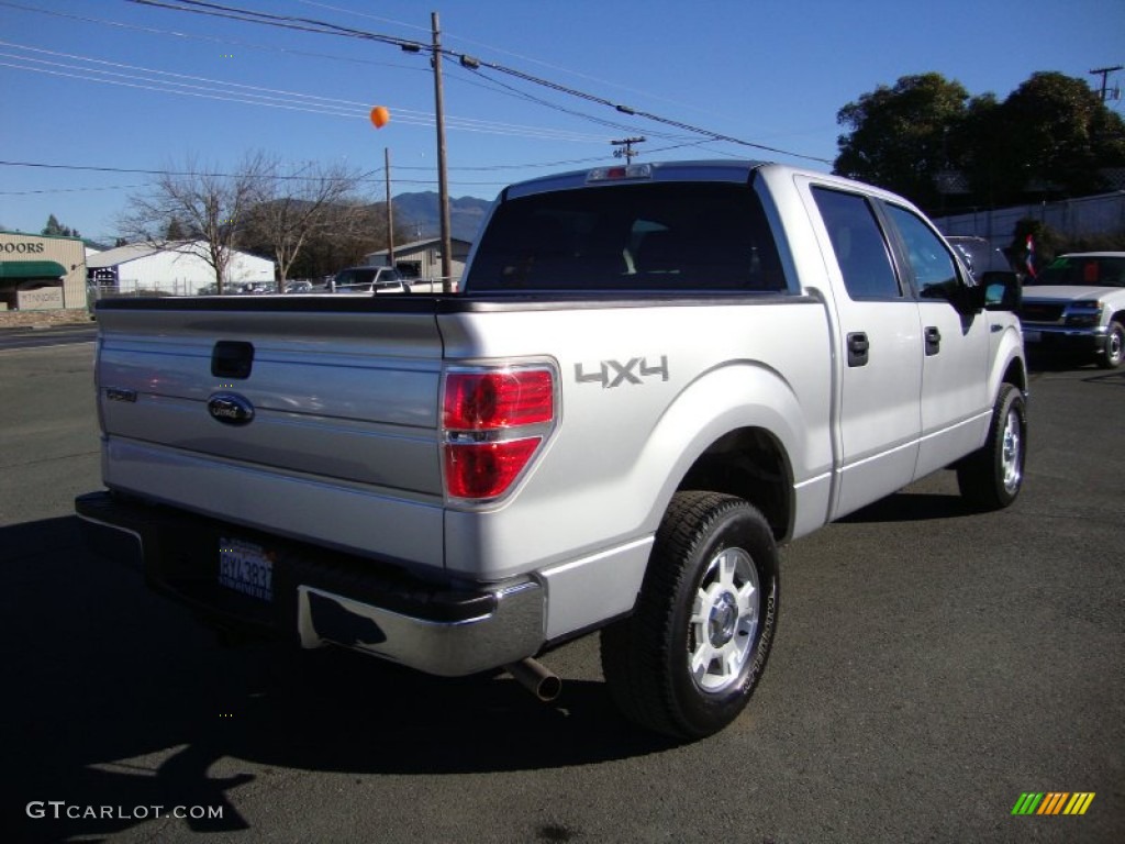 2010 F150 XLT SuperCrew 4x4 - Ingot Silver Metallic / Medium Stone photo #7