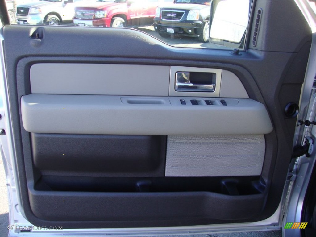 2010 F150 XLT SuperCrew 4x4 - Ingot Silver Metallic / Medium Stone photo #9