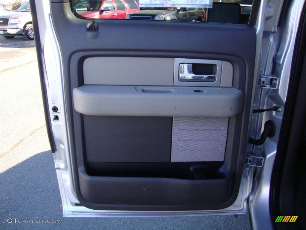 2010 F150 XLT SuperCrew 4x4 - Ingot Silver Metallic / Medium Stone photo #23