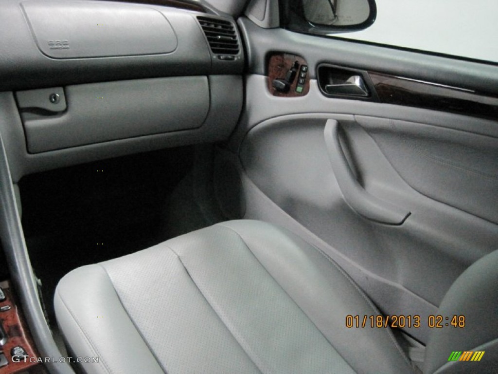 2002 CLK 320 Coupe - Black Opal Metallic / Ash photo #33