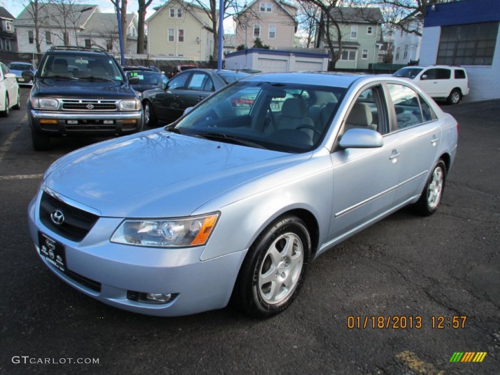 2006 Sonata GLS V6 - Silver Blue Metallic / Gray photo #2