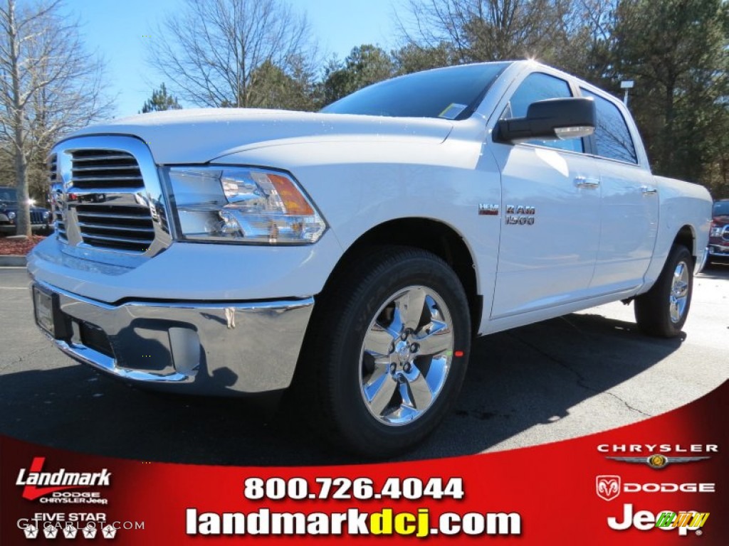 2013 1500 Big Horn Crew Cab - Bright White / Canyon Brown/Light Frost Beige photo #1