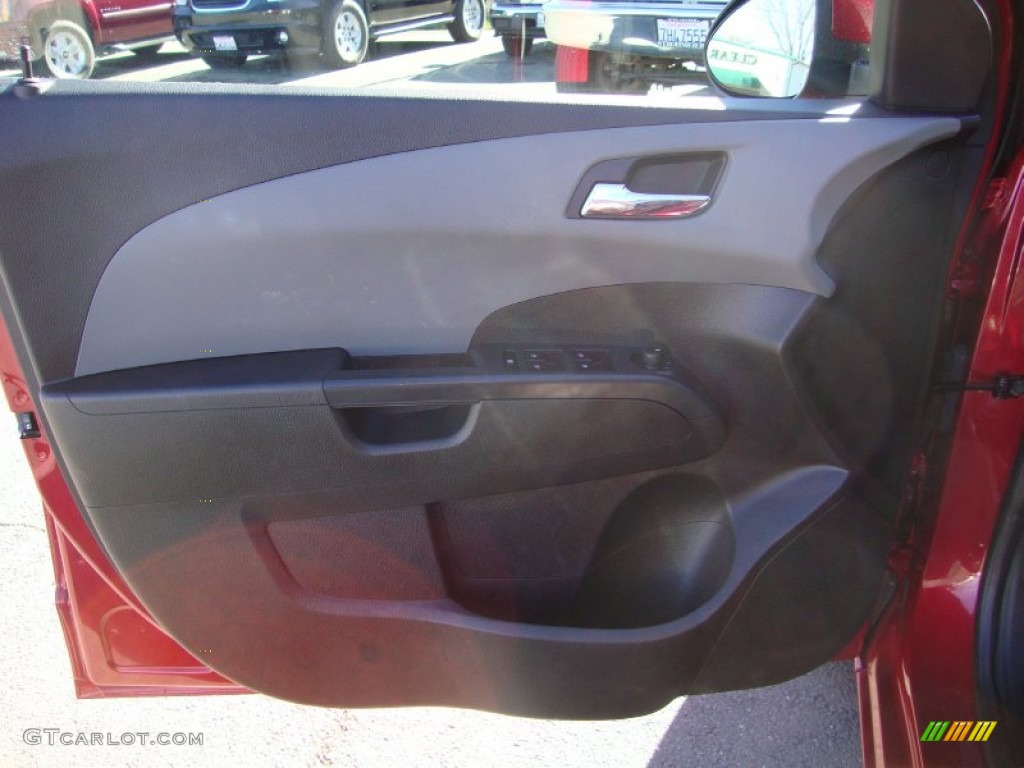 2012 Sonic LTZ Sedan - Crystal Red Tintcoat / Jet Black/Dark Titanium photo #9