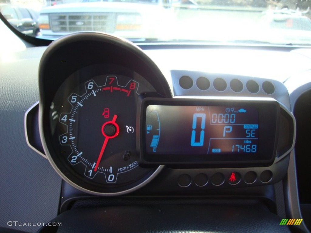 2012 Sonic LTZ Sedan - Crystal Red Tintcoat / Jet Black/Dark Titanium photo #12