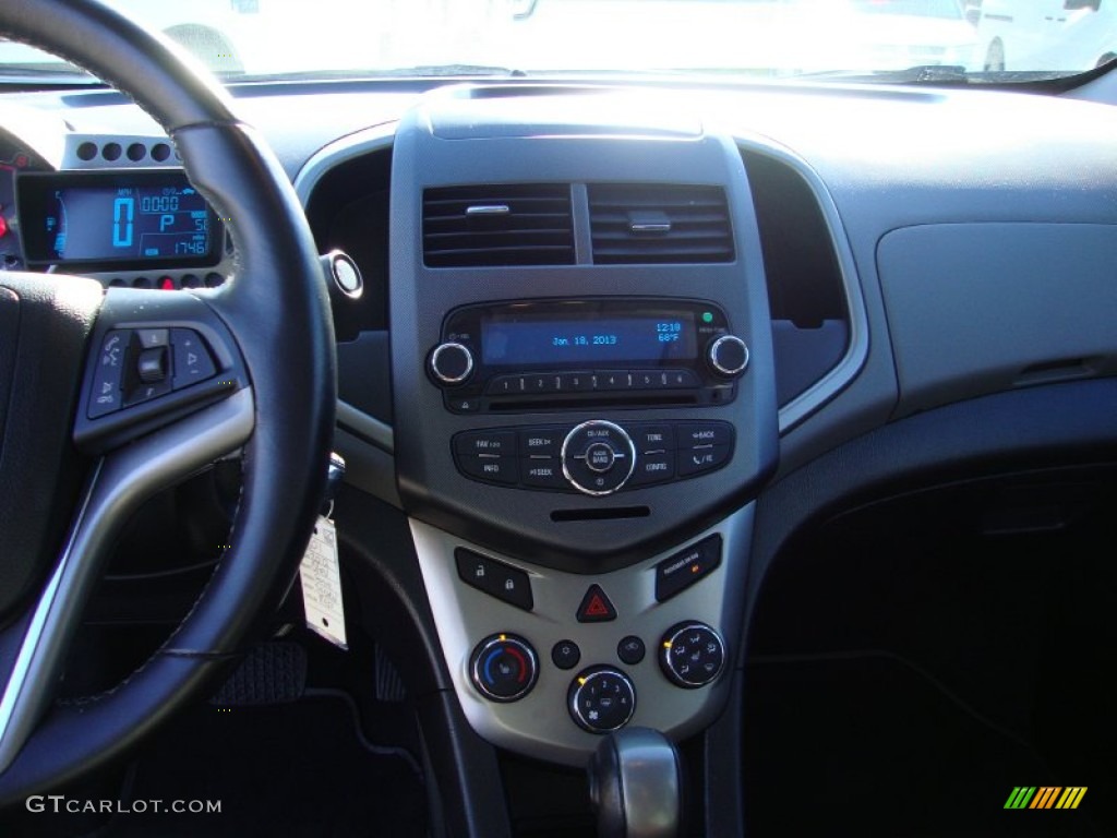 2012 Sonic LTZ Sedan - Crystal Red Tintcoat / Jet Black/Dark Titanium photo #14