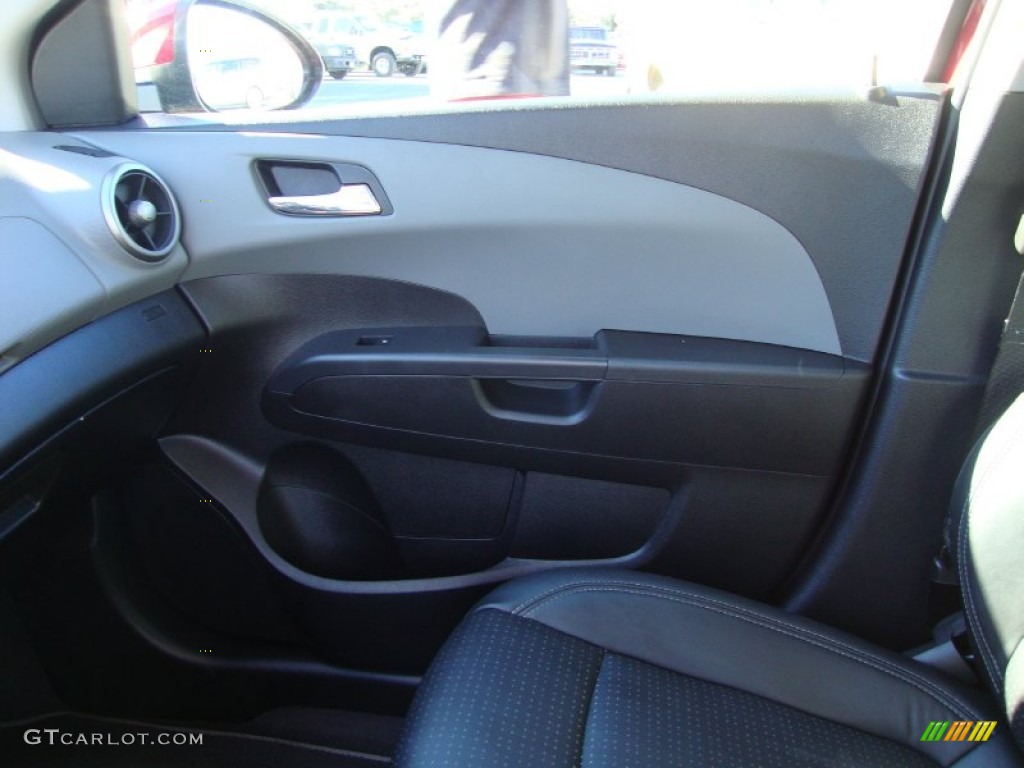 2012 Sonic LTZ Sedan - Crystal Red Tintcoat / Jet Black/Dark Titanium photo #16