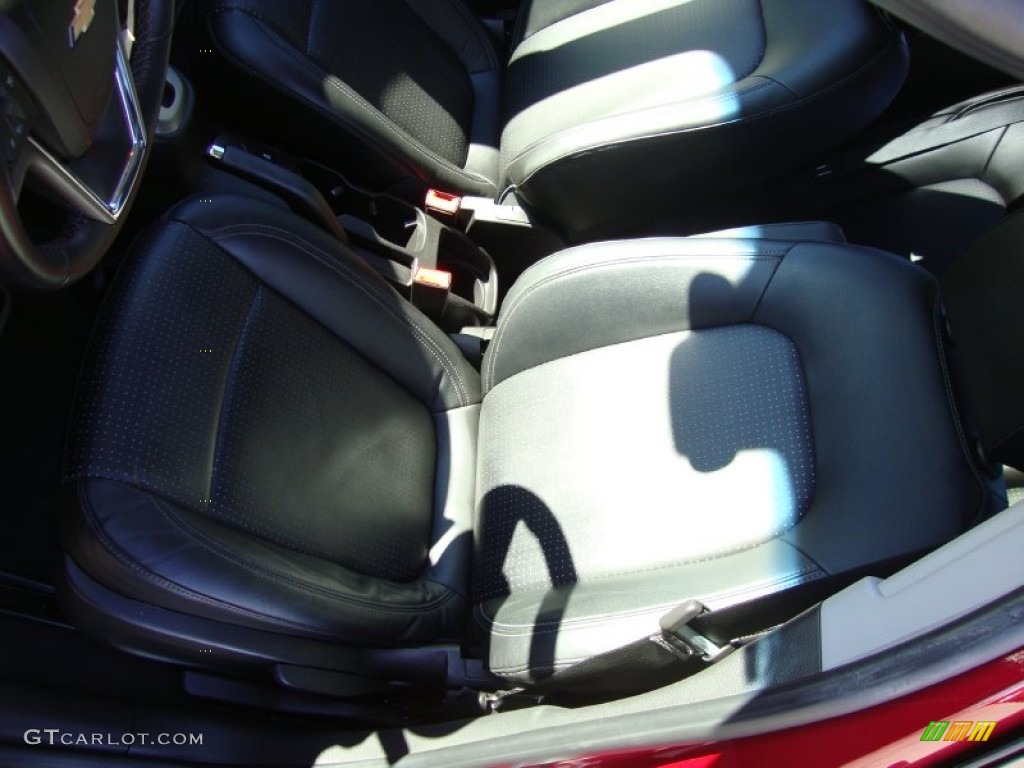 2012 Sonic LTZ Sedan - Crystal Red Tintcoat / Jet Black/Dark Titanium photo #19