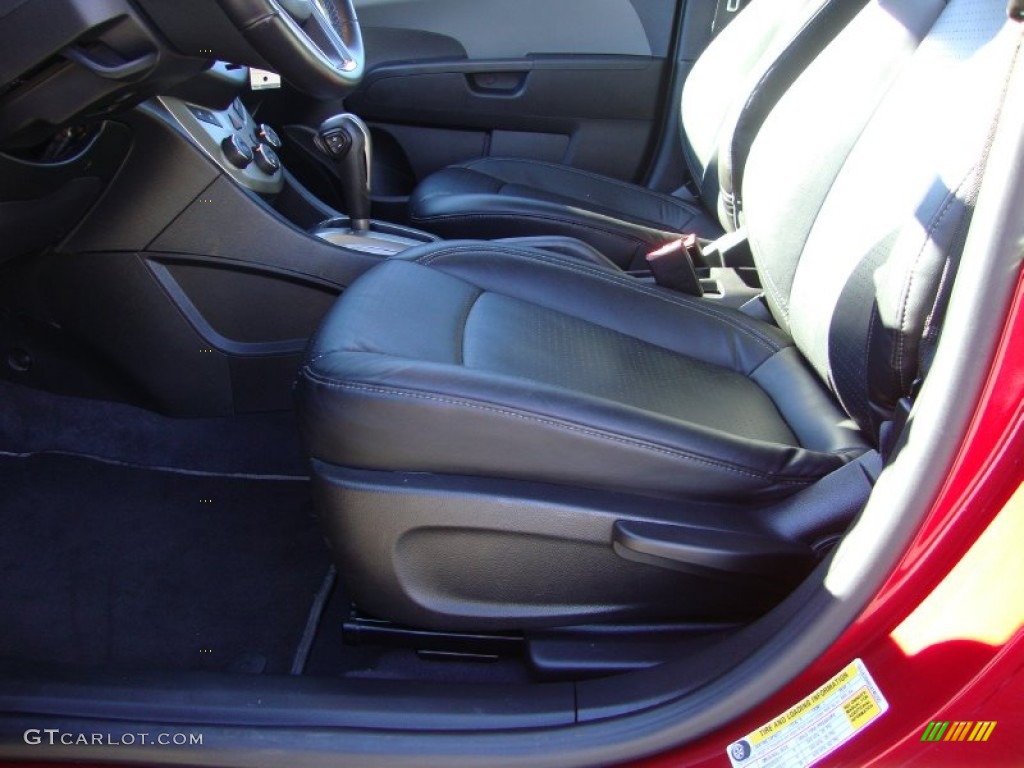 2012 Sonic LTZ Sedan - Crystal Red Tintcoat / Jet Black/Dark Titanium photo #20