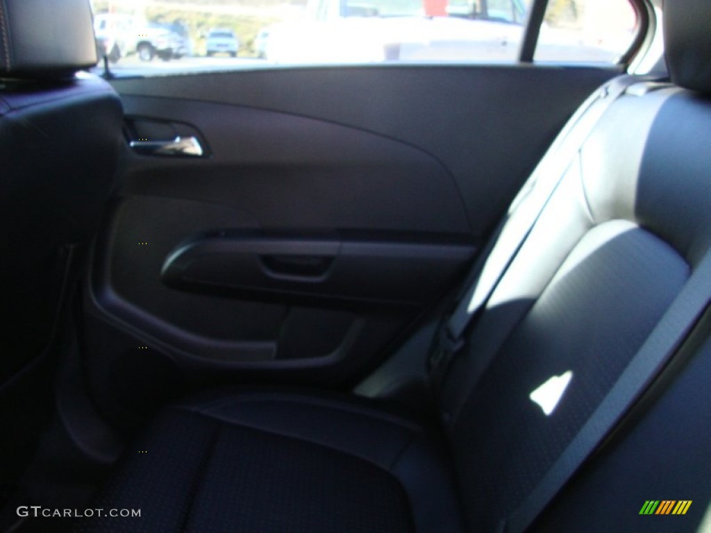 2012 Sonic LTZ Sedan - Crystal Red Tintcoat / Jet Black/Dark Titanium photo #21