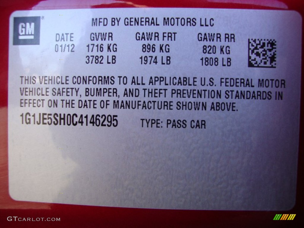2012 Sonic LTZ Sedan - Crystal Red Tintcoat / Jet Black/Dark Titanium photo #25