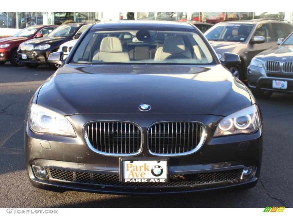 2012 7 Series 750Li Sedan - Dark Graphite Metallic / Oyster/Black photo #2
