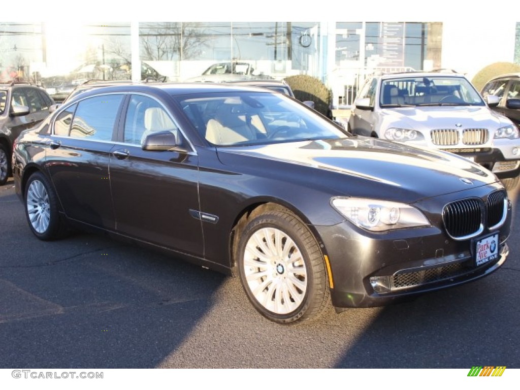 2012 7 Series 750Li Sedan - Dark Graphite Metallic / Oyster/Black photo #3