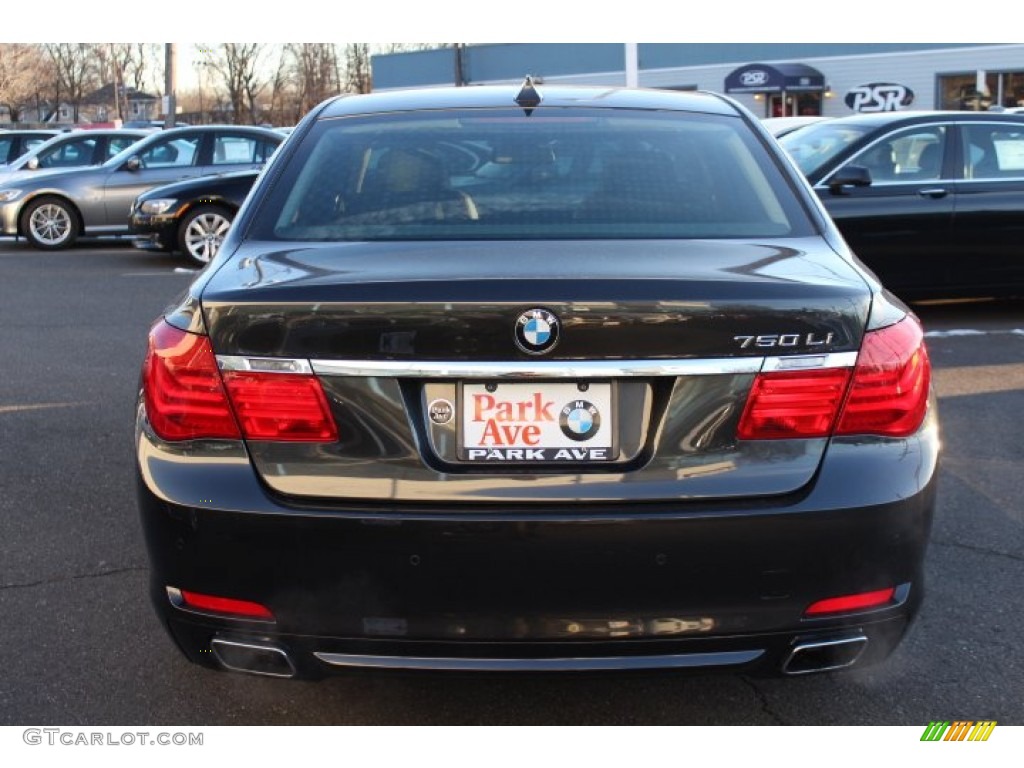 2012 7 Series 750Li Sedan - Dark Graphite Metallic / Oyster/Black photo #6