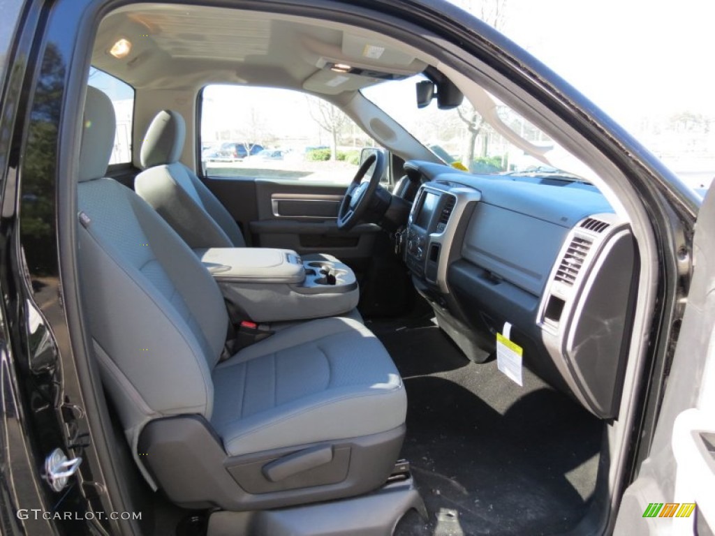 Black/Diesel Gray Interior 2013 Ram 1500 Tradesman Regular Cab Photo #76075538