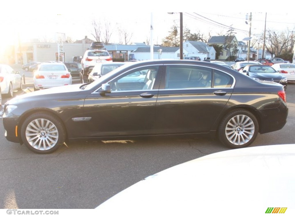 2012 7 Series 750Li Sedan - Dark Graphite Metallic / Oyster/Black photo #8