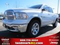 2013 Bright White Ram 1500 Laramie Crew Cab 4x4  photo #1