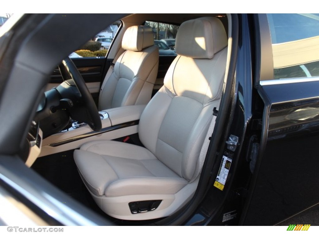 2012 7 Series 750Li Sedan - Dark Graphite Metallic / Oyster/Black photo #12