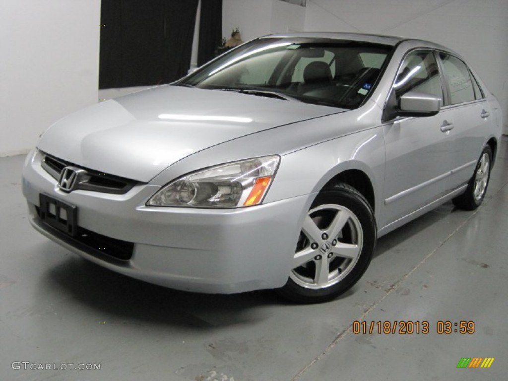 2003 Accord EX-L Sedan - Satin Silver Metallic / Black photo #1