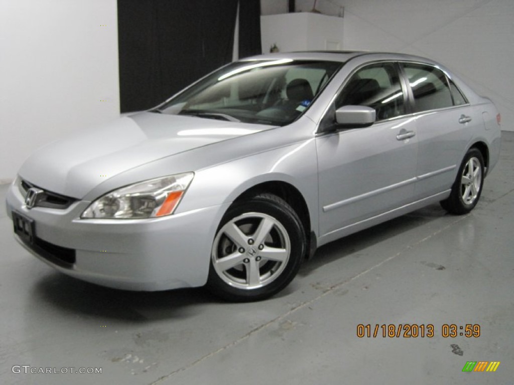 2003 Accord EX-L Sedan - Satin Silver Metallic / Black photo #3