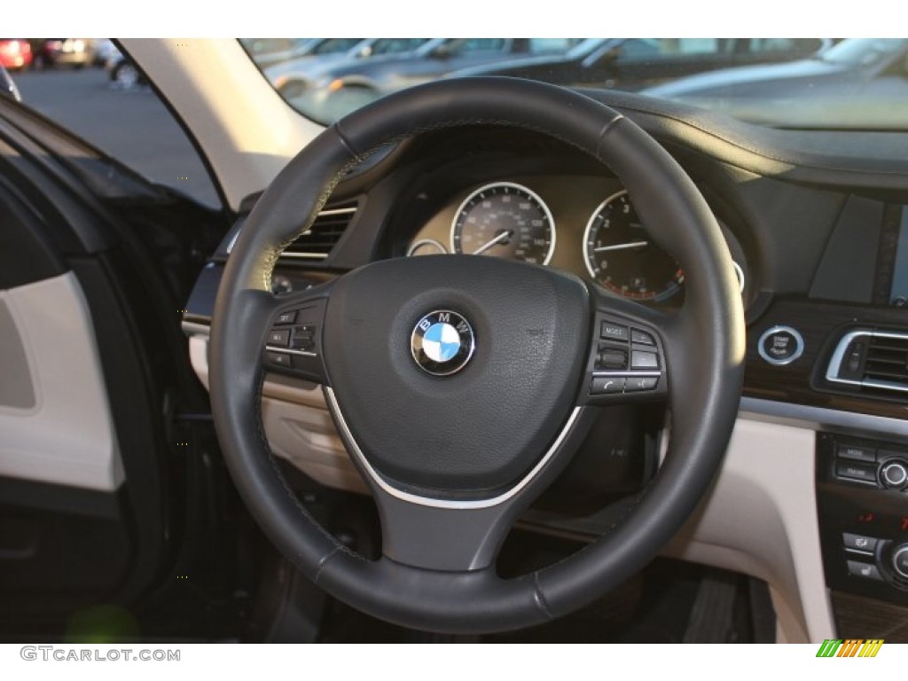 2012 7 Series 750Li Sedan - Dark Graphite Metallic / Oyster/Black photo #16