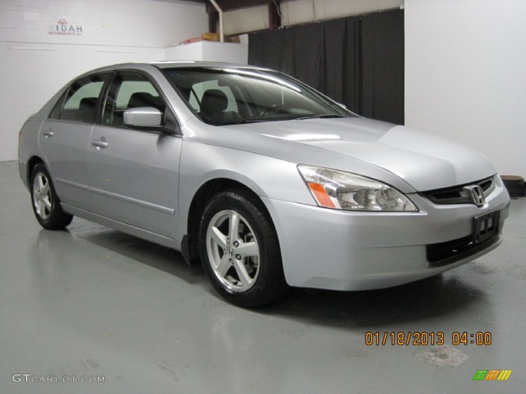 2003 Accord EX-L Sedan - Satin Silver Metallic / Black photo #8